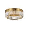 Stella One-Tier LED Brushed Brass Flush Mount