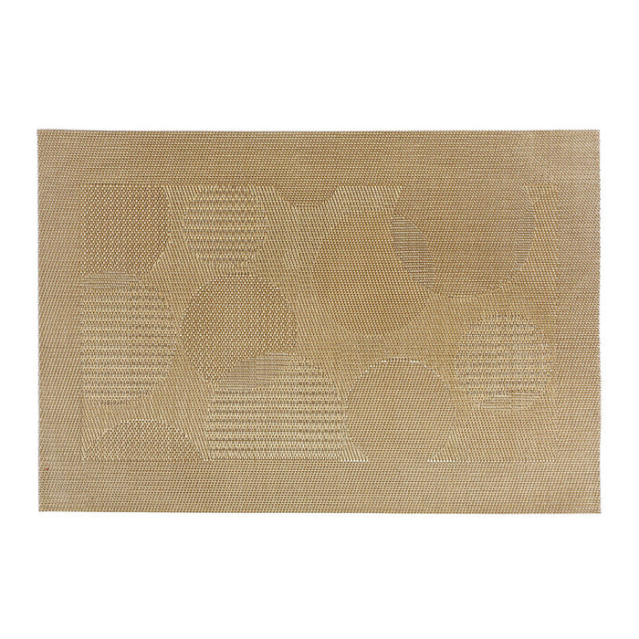 Vinyl Placemat Bubbles Gold - Set of 12