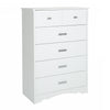 Tiara 5-Drawer Chest - Pure White