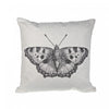 Polycotton Cushion with Side Zipper Butterfly - Set of 2