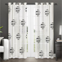 Wexford Grommet Pair of White Panels - 54x84