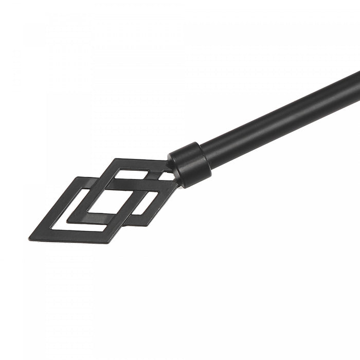 16/19mm Metal Drape Pole Set Norman - Black