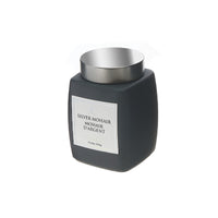 13.2 Oz Luxe Scented Square Candle with Lid Silver Mohair - Set of 2