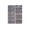 Wood 'Farmhouse Rules' Wall Sign - Set of 2
