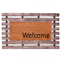 Welcome Rubber Fence with Coir Floormat