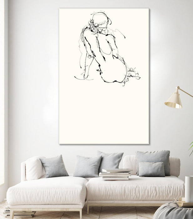 \"Contour Figure 4\" Giant Art 84x54 Wall Art