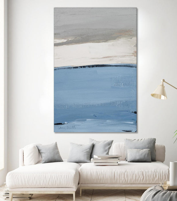 \"Blue Flatlands I\" Giant Art 72x48 Wall Art
