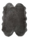 Marcia Sheepskin Plush Grey Area Rug - 4'0
