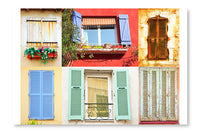 Traditional French Windows 24x36 Wall Art Frame And Fabric Panel