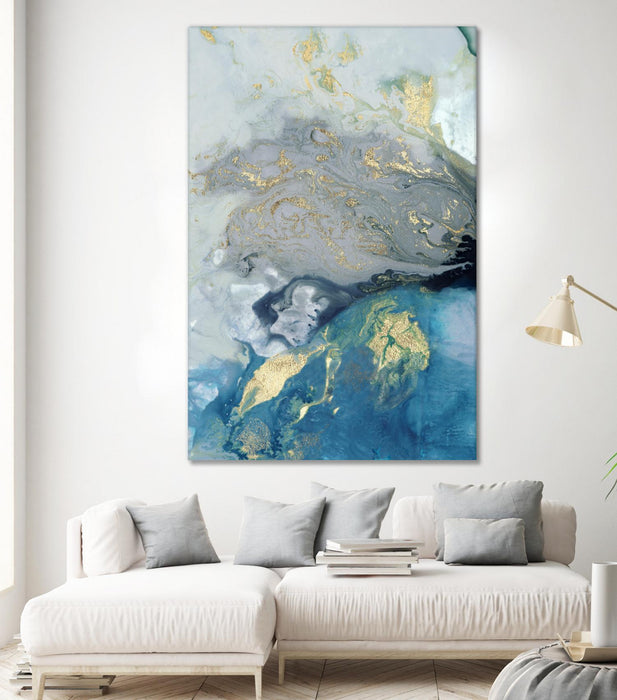 \"Ocean Splash I\" Giant Art 84x54 Wall Art