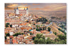 Toledo Over Sunset 16x24 Wall Art Frame And Fabric Panel