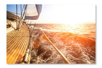 Luxury Yachts 28x42 Wall Art Frame And Fabric Panel