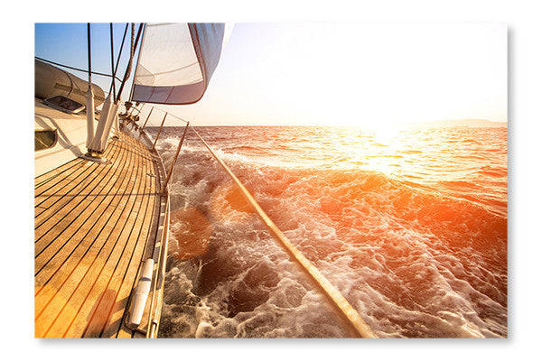 Luxury Yachts 28x42 Wall Art Frame And Fabric Panel