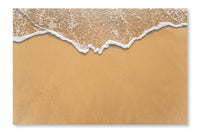Wave On Sand Beach 24x36 Wall Art Frame And Fabric Panel