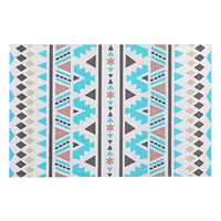 Vinyl Placemat Bohemian Aqua - Set of 12