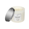 14 Oz 3 Wick Luxe Scented Candle with Lid White Suede - Set of 2