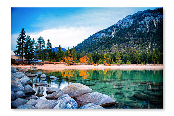 Lake Tahoe 28x42 Wall Art Frame And Fabric Panel