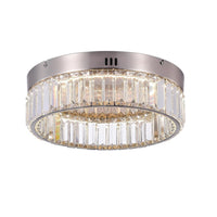Stella One-Tier LED Satin Nickel Flush Mount