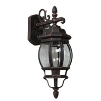 Classico 1-Light Black Outdoor Wall Light IV