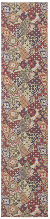 Bellezza Red / Green 2'2\" x 22'0\" Area Rug