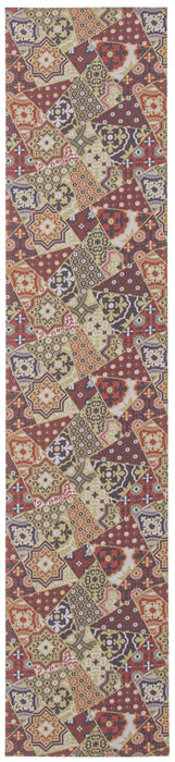 Bellezza Red / Green 2'2\" x 22'0\" Area Rug