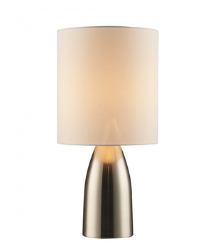 18'' Metal Table Lamp- Brushed Steel Lighting