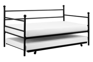 DHP Daybed and Trundle Metal Bed - Black
