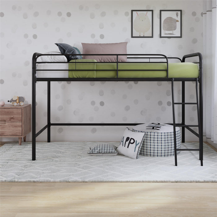 Atwater Living Cora Junior Metal Loft Bed - Black