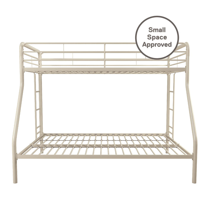 Atwater Living Cassia Twin Over Full Metal Bunk Bed - White