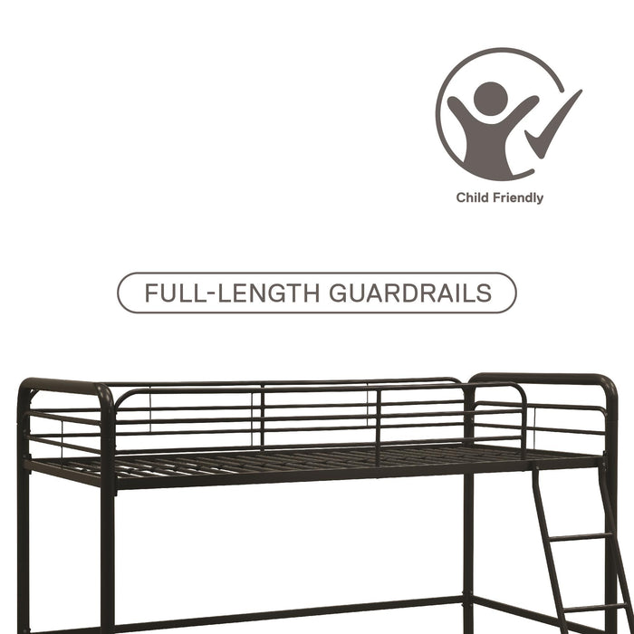 Atwater Living Cora Junior Metal Loft Bed - Black