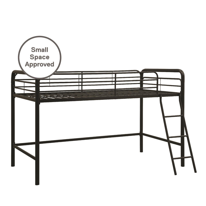 Atwater Living Cora Junior Metal Loft Bed - Black