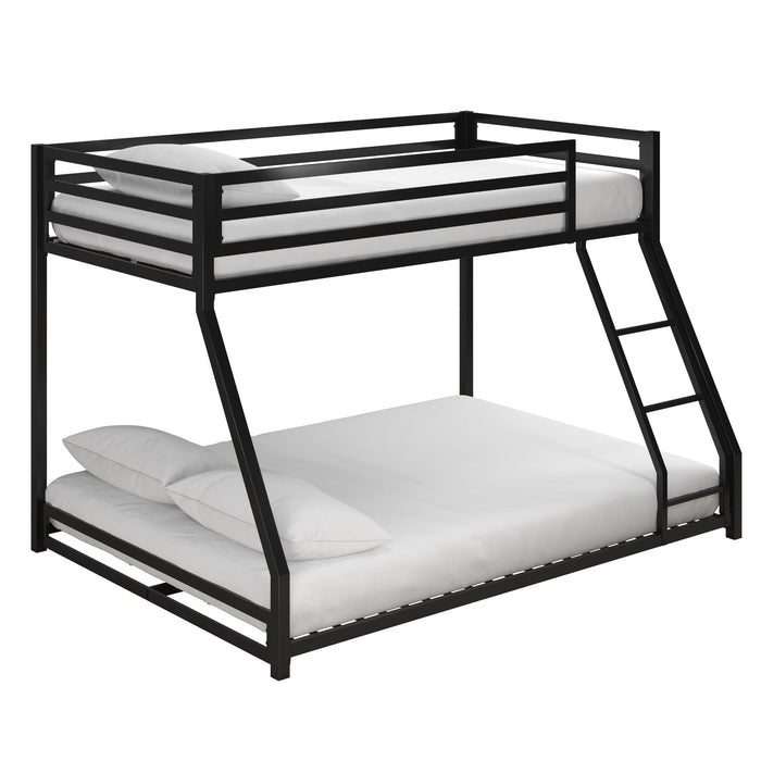 Atwater Living Mason Metal Twin/Full Bunk Bed - Black