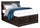 Yorkdale 12-Drawer Platform Bed with Headboard & Storage Frame, Made in Canada, Brown - Full Size