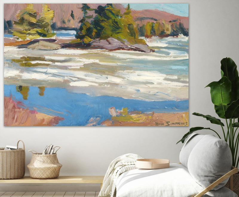 \"Little Running River\" Giant Art 84x54 Wall Art