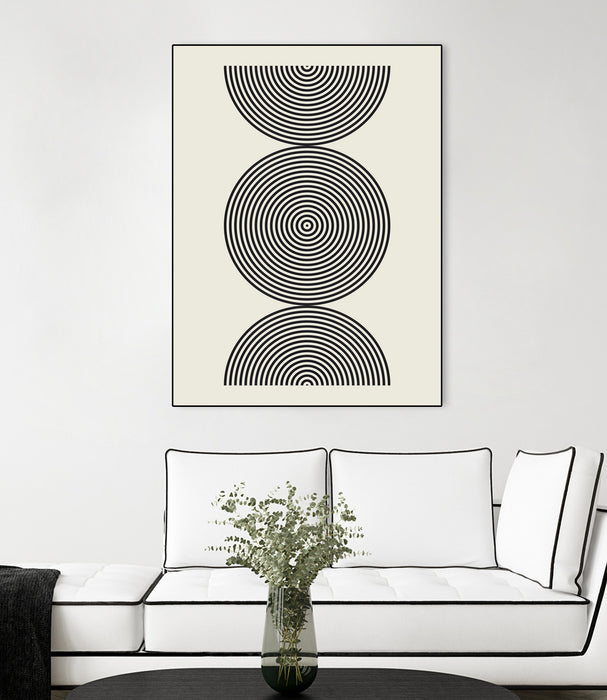 \"Simplicity Ii\" Canvas Framed Black 18x24 Wall Art