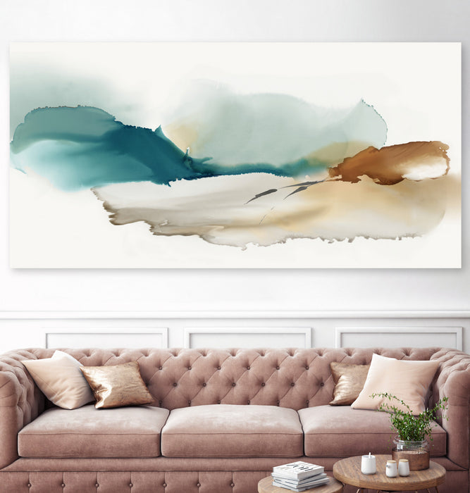\"Inky Blue Mountains\" Giant Art 72x36 Wall Art