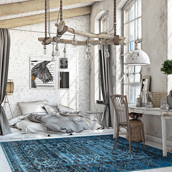 Jedda Blue 5'3\" x 7'7\" Area Rug