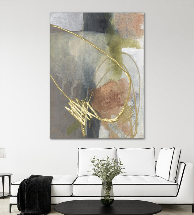 \"Burnished Loops Ii\" Giant Art 72x54 Wall Art