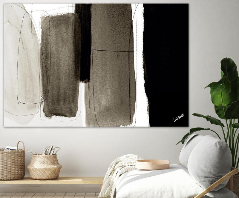 \"Dark Veil Abstract\" Giant Art 72x48 Wall Art