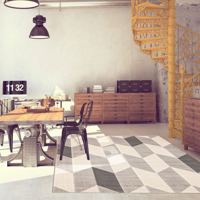 Zima Grey 3'11\" x 5'7\" Area Rug