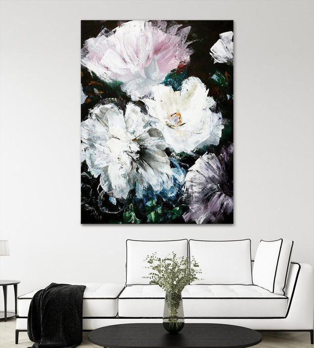 \"Soft Hue Flowers\" Giant Art 72x54 Wall Art