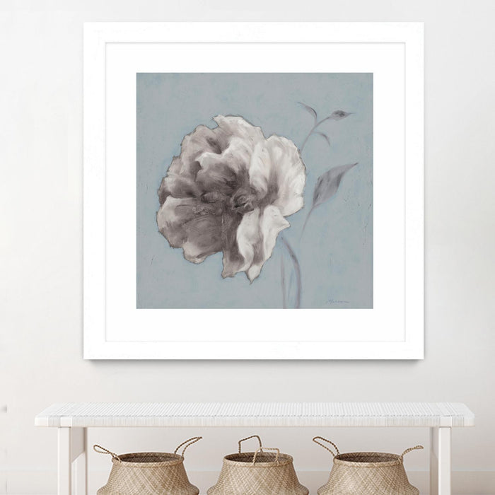 \"Floral Symposium Ii\" Matted and Framed White 30x30 Wall Art