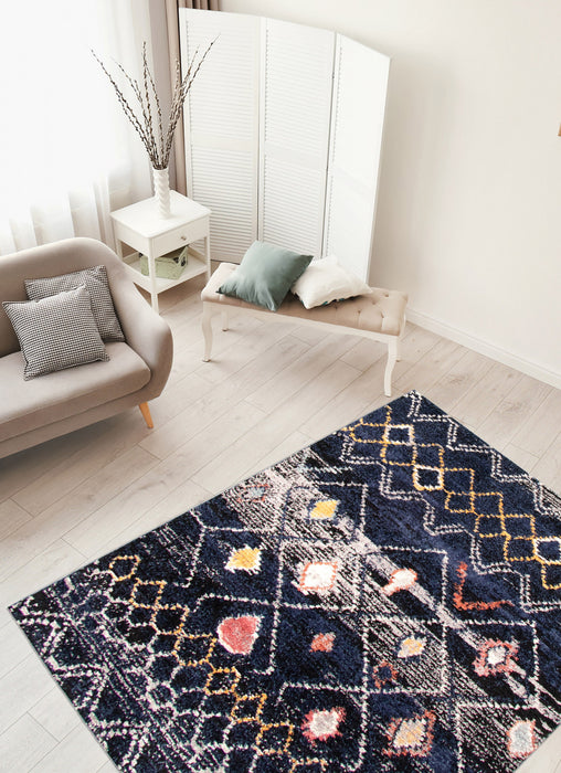 Makondo Classic Navy Blue Area Rug - 8'0\" x 10'0\"