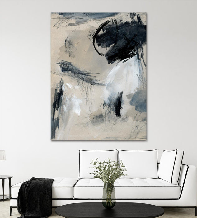 \"Scribble Abstract I\" Giant Art 72x54 Wall Art