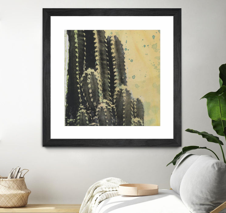 \"Desert Dreams Iv\" Matted and Framed Black 30x30 Wall Art