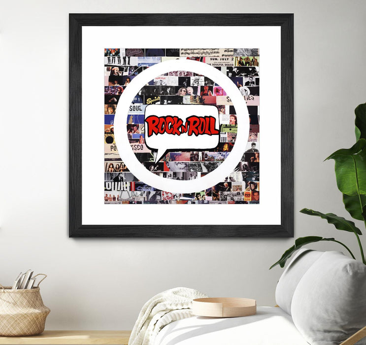 \"Its Here To Stay\" Matted and Framed Black 30x30 Wall Art