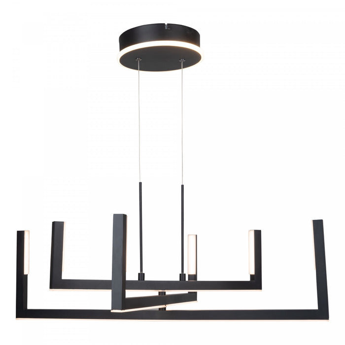 Silicon Valley Black Integrated LED Chandelier