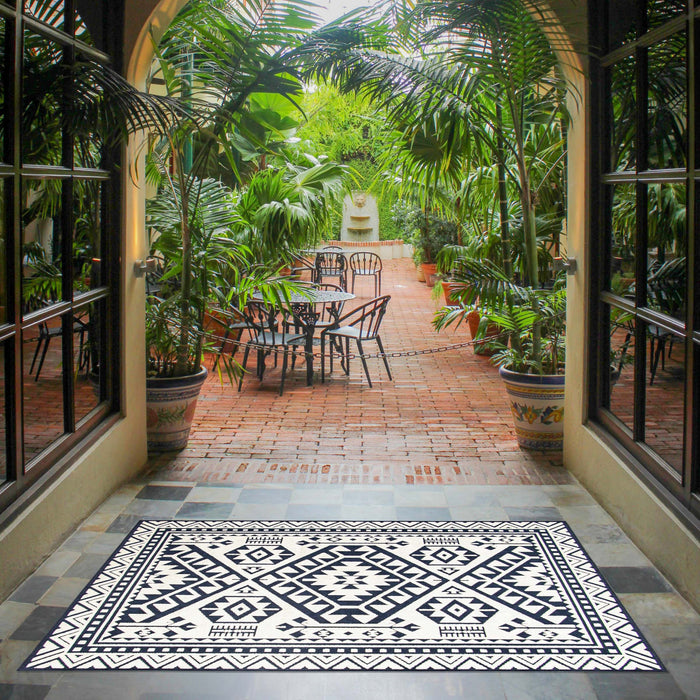 Gaia Blue 6'7\" x 9'6\" Area Rug