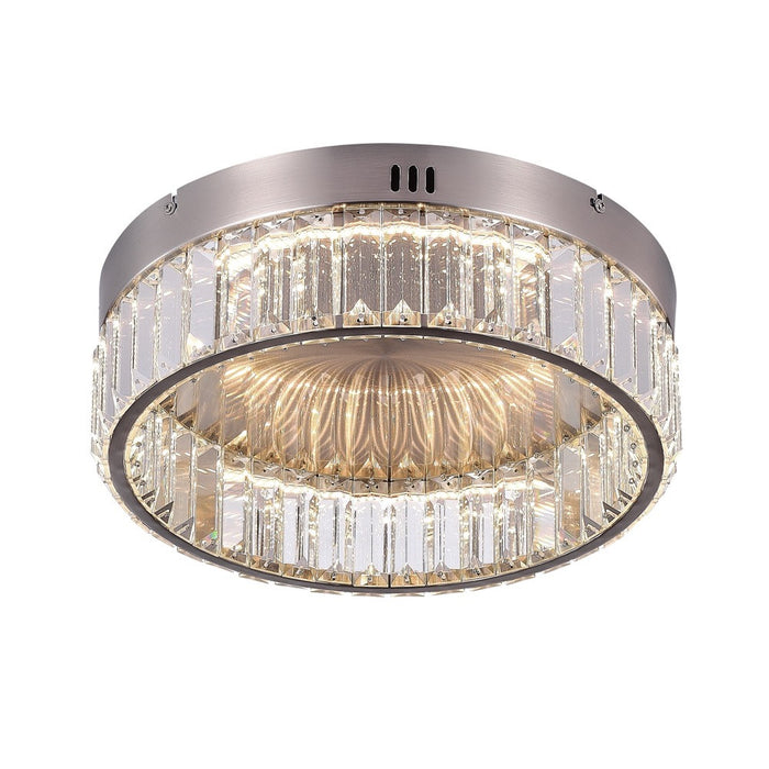 Stella One-Tier LED Satin Nickel Flush Mount