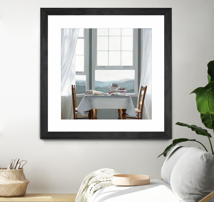 \"Accidental Scholar\" Matted and Framed Black 30x30 Wall Art